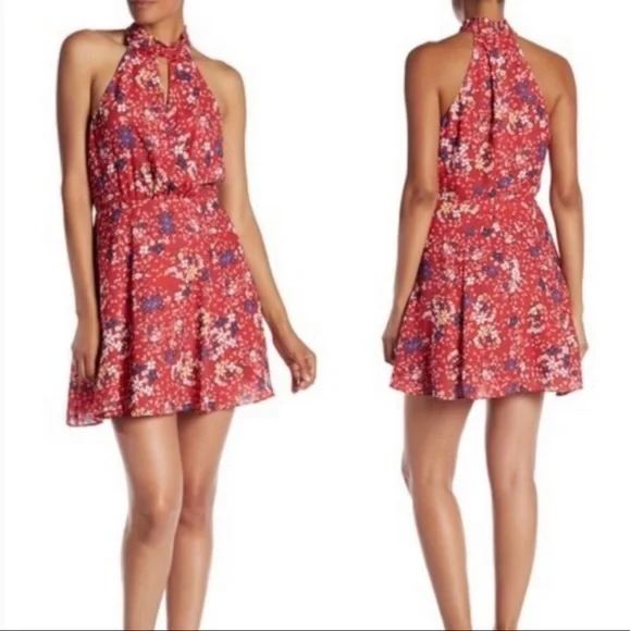 Parker Dresses Parker Juliet Mini Dress Size Small Red Floral